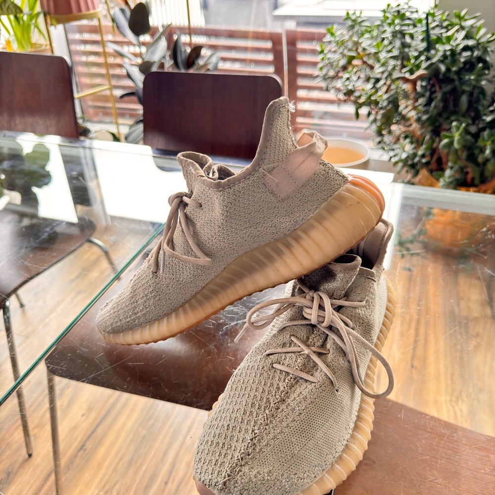 Tan Knit Adidas Yeezy Sneakers